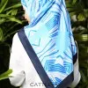 PREMIUM SQUARE SCARF - VERDANT SERIES : LIGHT BLUE (7)